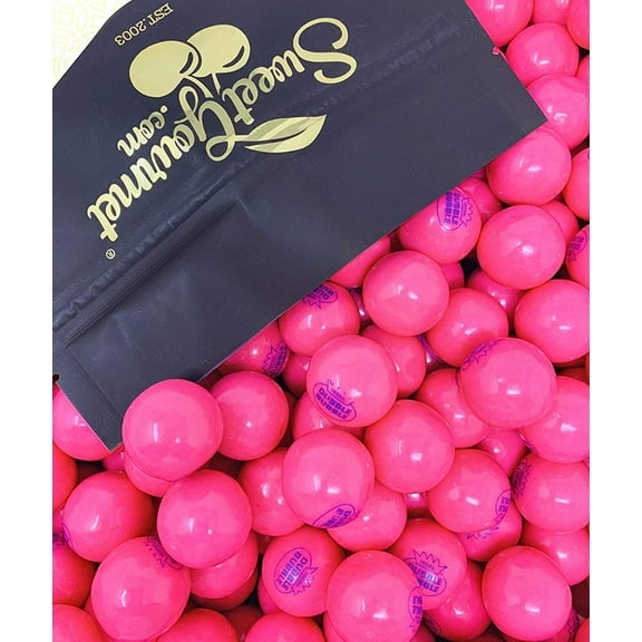 Original 1928 Dubble Bubble Classic Pink Gumballs | 1" Bubble Gum Balls | 1.5 Pounds