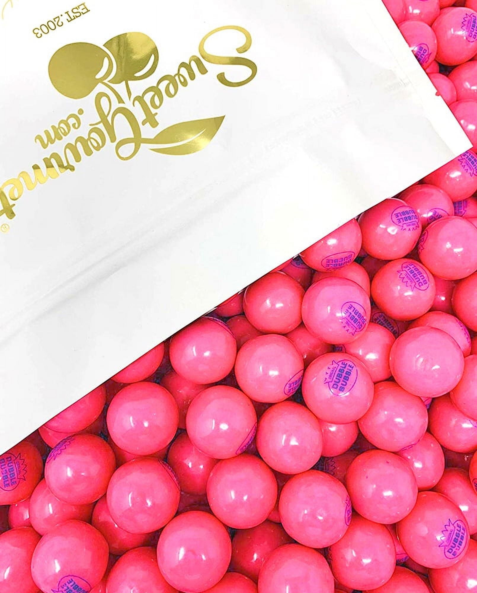 Original 1928 Dubble Bubble Classic Pink Gumballs | 1" Bubble Gum Balls | 3 Pounds