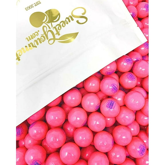 Original 1928 Dubble Bubble Classic Pink Gumballs | 1" Bubble Gum Balls | 3 Pounds