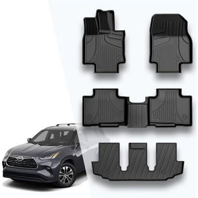 Original 2020-2024 Highlander Floor Mats for Toyota Highlander - Car ...