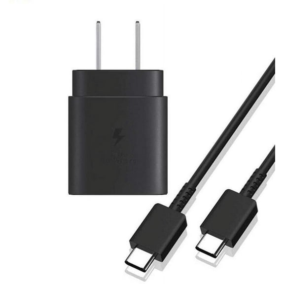 Original 25W PD Super Fast Charger with USB-C Cable for Samsung Galaxy Note20 Ultra 5G - Equipped with PD technology to provide fast charging!