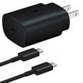 thumbnail image 1 of 25W USB-C Super Fast Charging Wall Charger Adapter with 3ft Type-C USB-C Cable - Black, 1 of 3