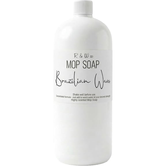 Original 32 oz Premium Mop Soap Brazilian Wave Scent, Gentle All-Surface Floor Cleaner, Non-Toxic, Pet and Skin Safe Formula, No Streak Gloss