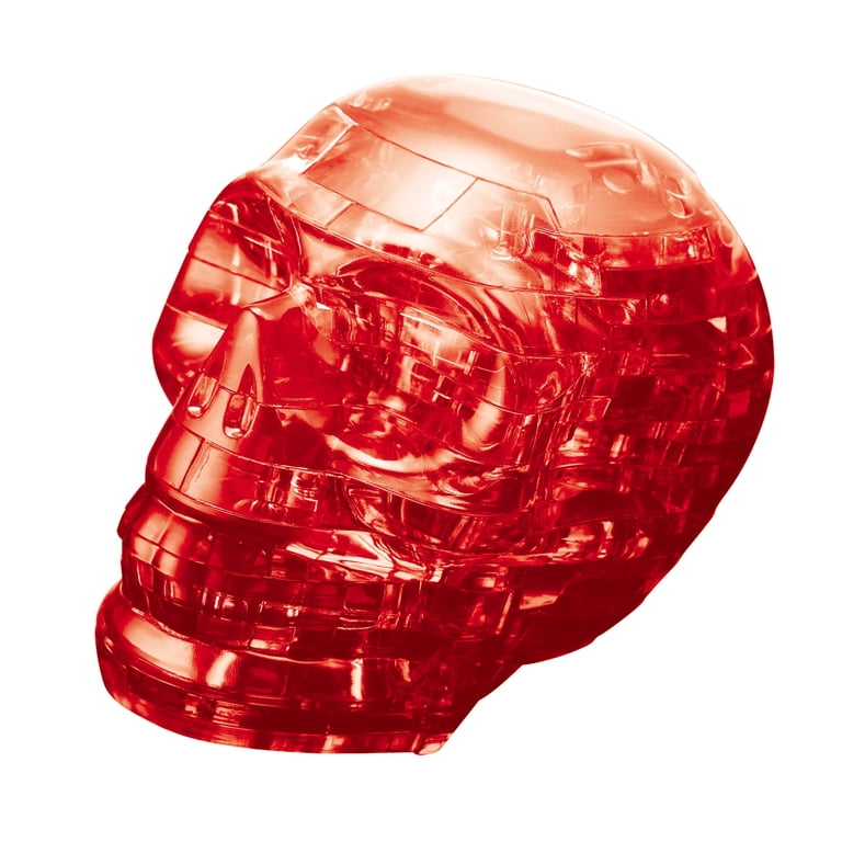 Original 3D Crystal Puzzles Skull 2 Pieces BePuzzled Plastic 3D