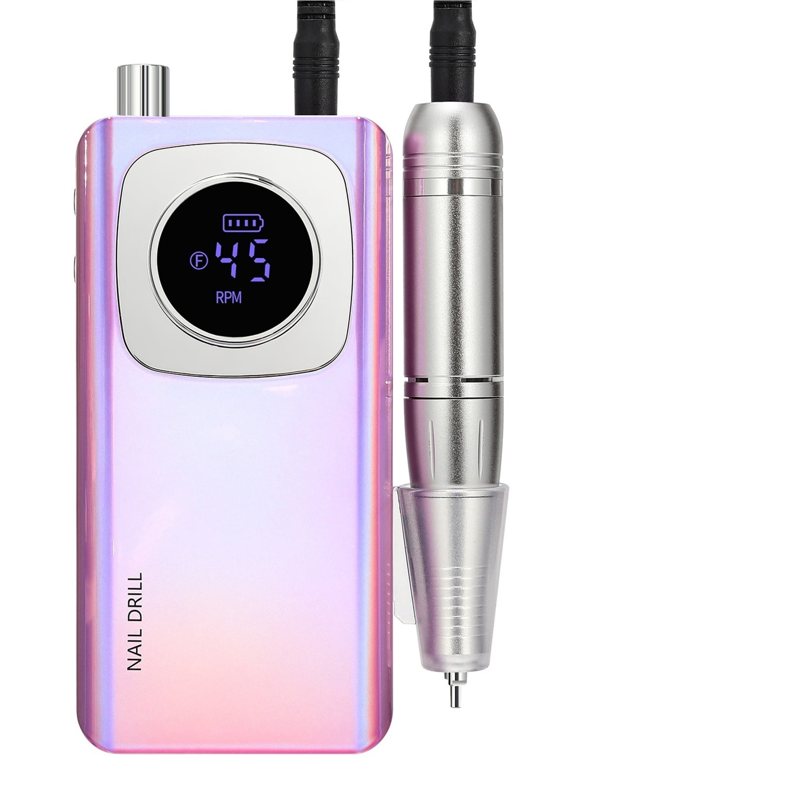 Original 45000RPM Professional Rechargeable Electric Nail Drill Machine Portable Cordless Nail File For Acrylic Gel Nails Remove