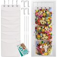 thumbnail image 1 of The Original 5-Pocket Over the Door Stuffed Animal Storage Organizer, Perfect for Bedroom Decor, Net, Toy, Barbie, Hanging, Pet, Animals, Holder, Ideas, Stuffie, Stuffed Animal Hammock Corner Solution, 1 of 7