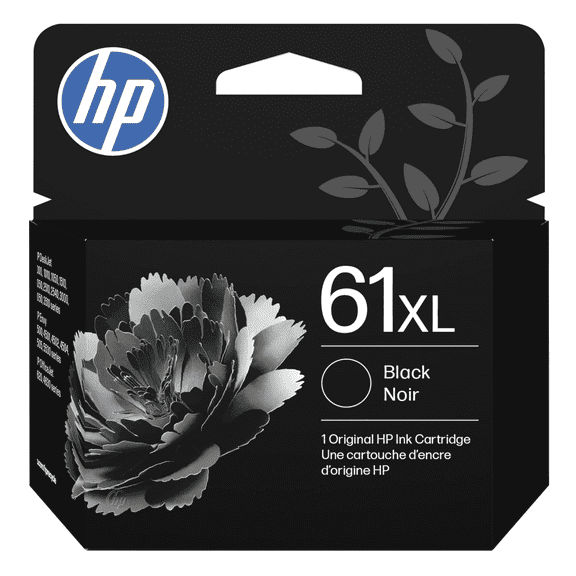 Original 61XL High Yield Black Ink Cartridge compatible with HP Printers