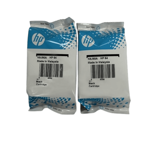 Original 64 Black Standard Yield Ink Cartridges, 2/Pack (3YP22AN)