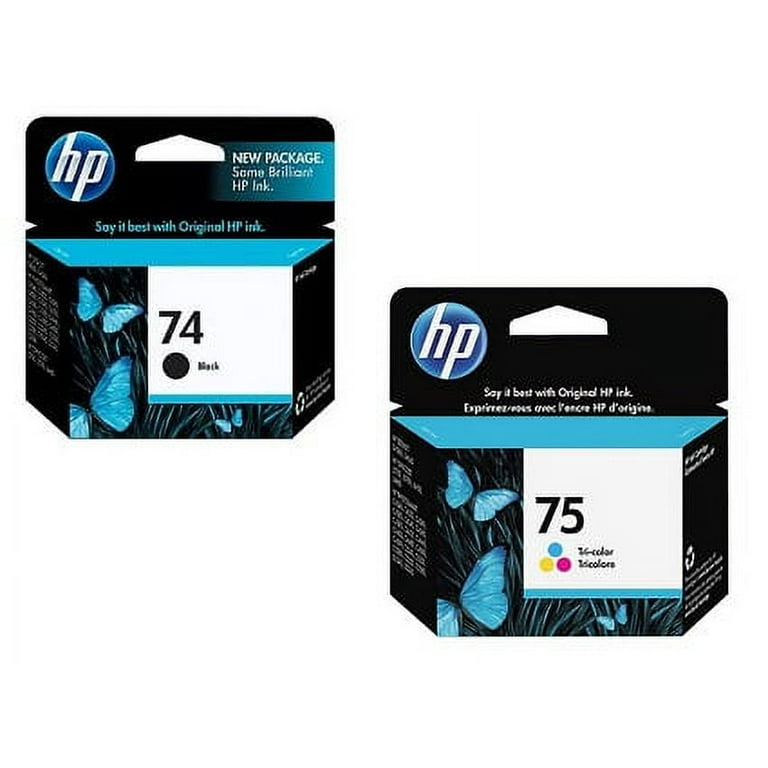 HP Original 74/75 Printer Ink Cartridges - Black and Tri
