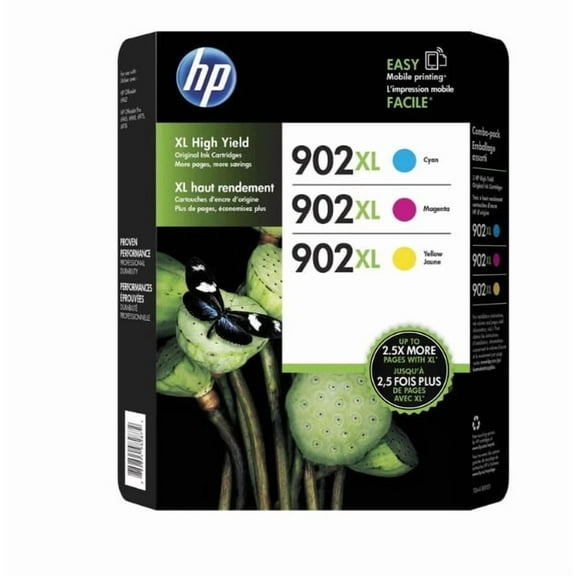 Original 902XL Cyan, Magenta & Yellow Ink Cartridge Set