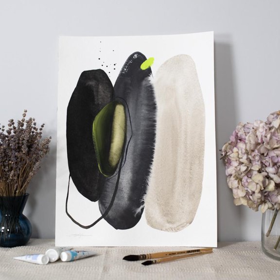 Original Abstract,Painted Artwork, One,Of,A,Kind Original, Unique Wall Art, Modern01, 16x24 UNFRAMED