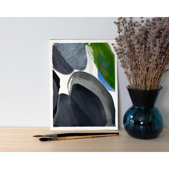 Original Abstract,Painted Artwork, One,Of,A,Kind Original, Unique Wall Art, Modern5, 24x36 UNFRAMED