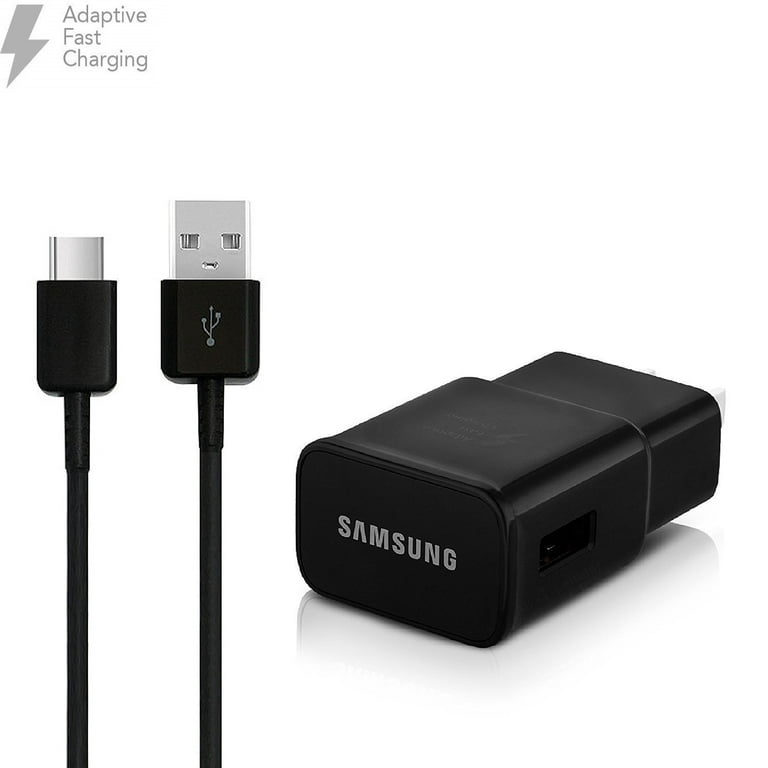 Interactie spiritueel tempo Original Adaptive Fast Charger Set for Samsung Note 10 Galaxy S20, Galaxy  S10, S10 Plus, S10e, Note 9, Galaxy S9, S9 Plus, Note 9, AFC Wall Charger +  4 ft Type-C Cable, Black - Walmart.com