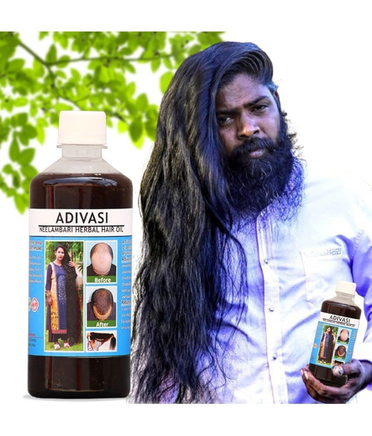 Original Adivasi Hair Growth Oil Control Hairfall anti dandruff 100 ml Pack of 2