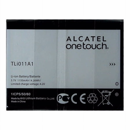 Original Alcatel Battery TLi011A1 For Alcatel OneTouch A463 Pixi Glitz Tracfone 1150mAh - 100% OEM - Brand NEW in Non-Retail Packaging