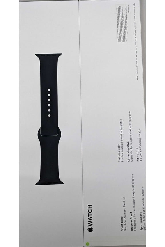 Original Apple Product Watch Sport Band Strap(45mm)Midnight S/M (Fits140190mm wrist)