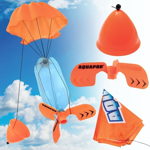 AquaPod Original AquaPod Water Bottle Rocket Launcher Ultimate Accessory Pack - Soar to New Heights w Launcher Fins, Parachute