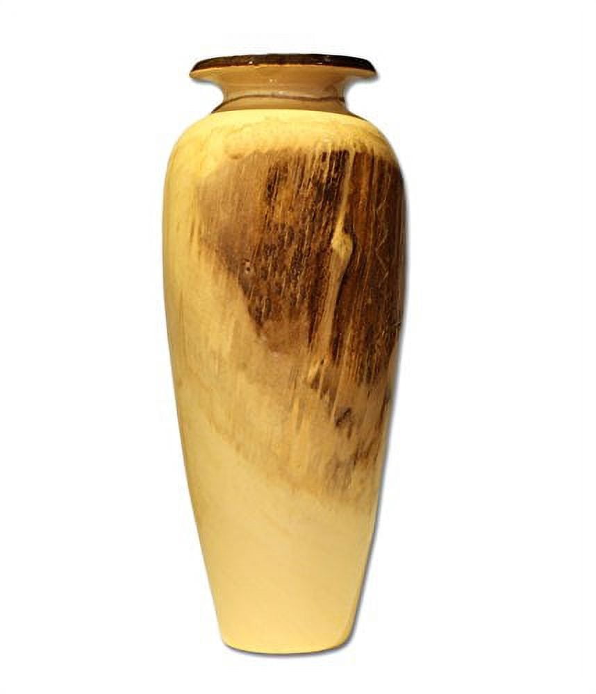 Carved Wood Vase