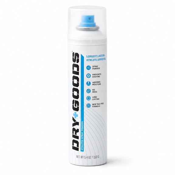 Original Athletic Spray Powder 5.4oz - Stay Dry & Fresh, Absorbs Moisture, Reduces Chafing and Blisters, No Powder Mess, Long-Lasting Sweat and Odor Control, Made in The US