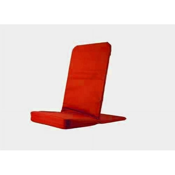 Original BackJack -Made in The USA- Folding Red Cotton Fabric Lightweight Floor Seating Chair for Gaming, Families, Parents, Daycare, Back Support, Reading, Yoga, Meditation, Dorm