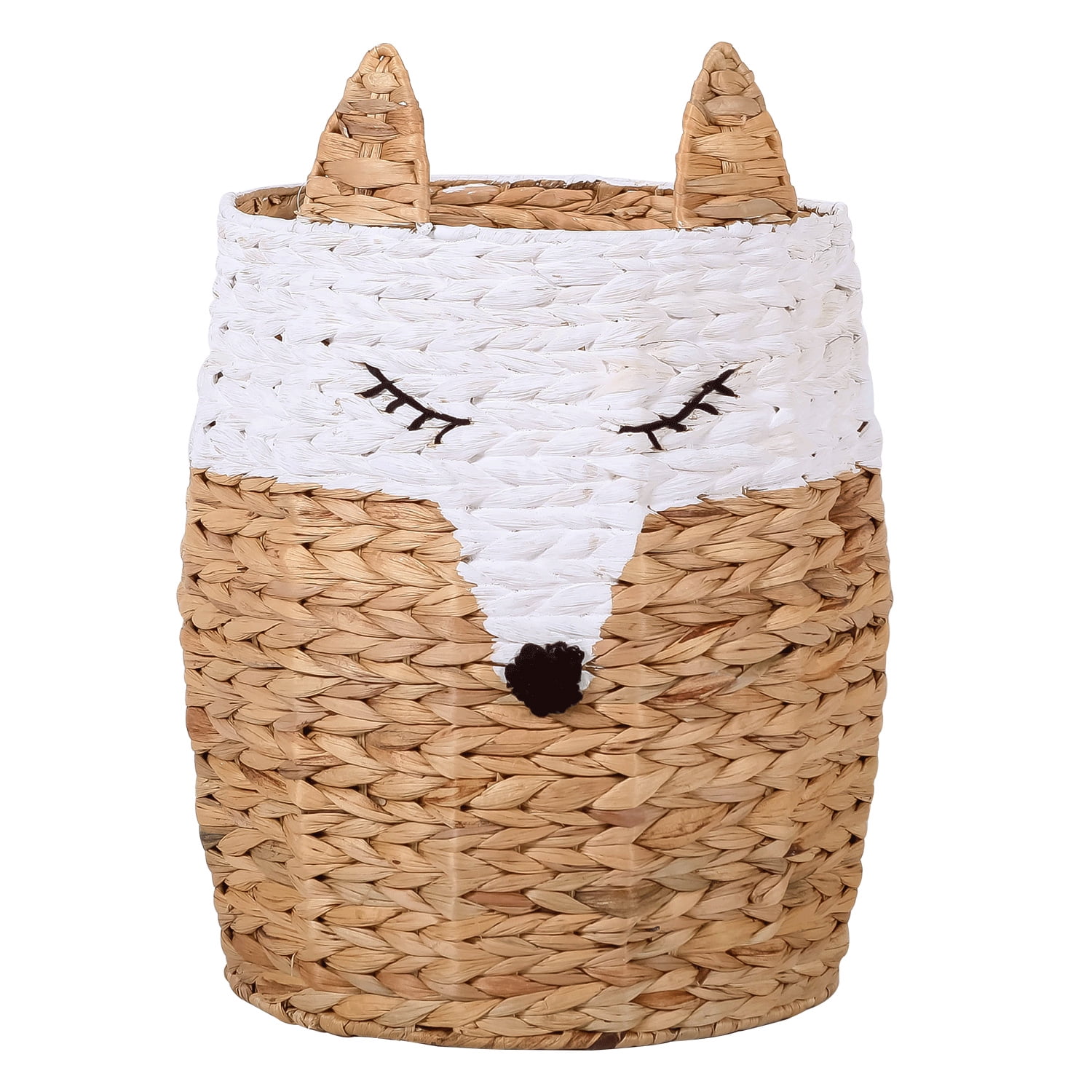 Original Barn Water Hyacinth Storage Basket Cute Fox Animal Shaped