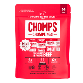 Chomps Chomplings Original Beef Mini Jerky Sticks (14 Count)