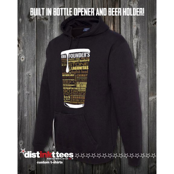 Original Beer Tailgate Hoodie, Beer Lover Gift, Beer Caddy Hoodie, Black, 3XL