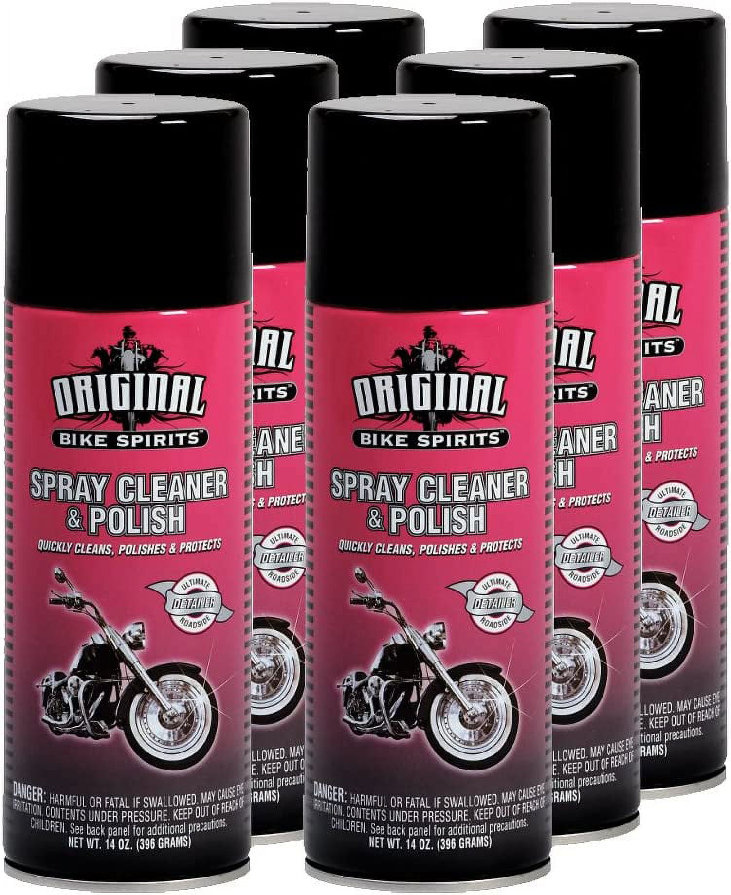 Original Bike Spirits Spray Cleaner & Polish 14 oz Can 1039615 Qty (6)