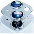 thumbnail image 1 of Original Blue Metal Rear Camera Lens Protector for iPhone 15 Pro Max 14 Plus 13 14Pro 15Pro 15Plus Glass Protection Accessories (SKY BLUE,For iPhone 15), 1 of 6