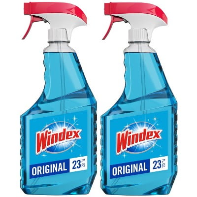 Original Blue Window and Glass Cleaner Spray - 23oz/2pk