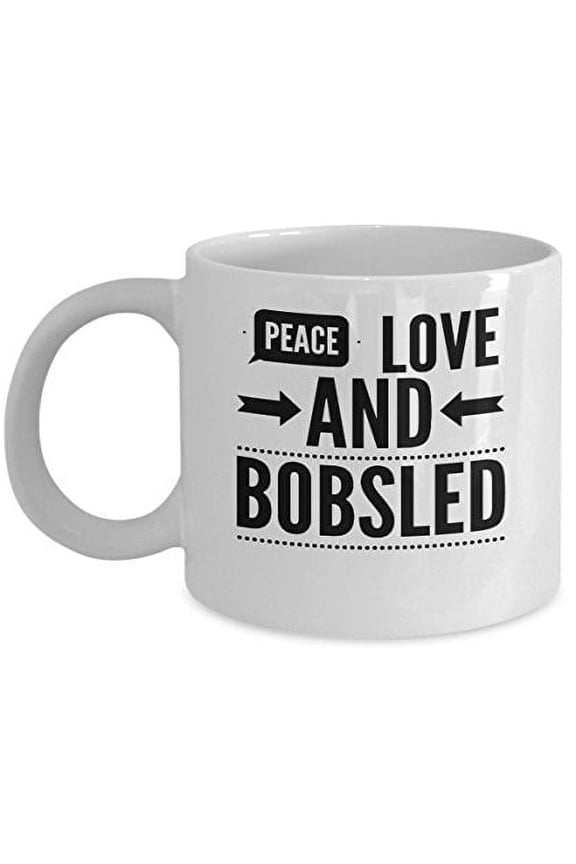 Original Bobsled 11 oz Coffee Mug - Gift for Sports Lovers White Ceramic