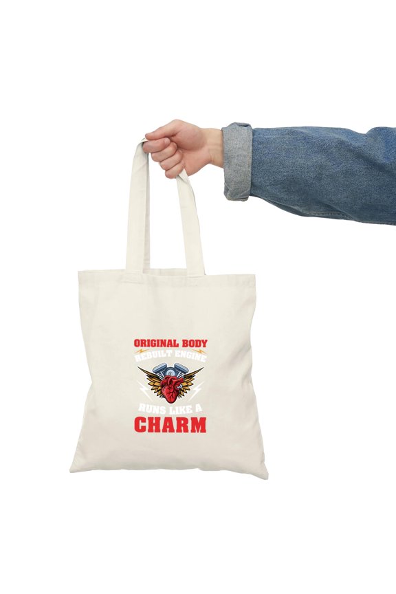Original Body Rebuilt Engine Runs Like A Charm Funny Car Gift Unisex Tote Bag