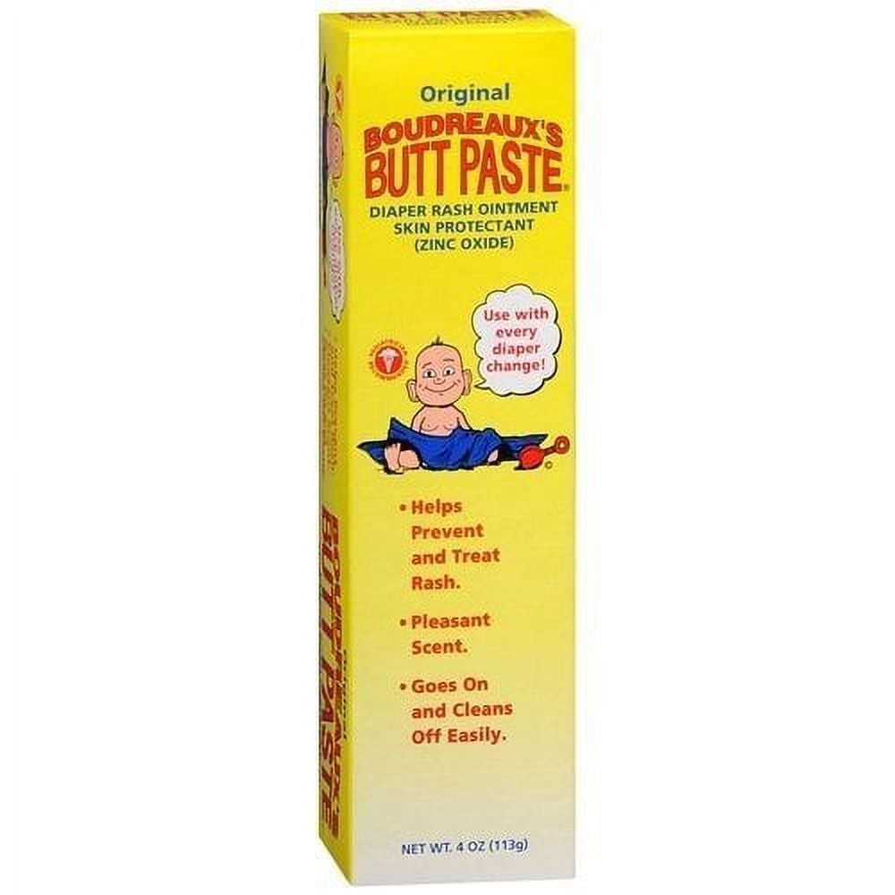 Original Boudreaux's Butt Paste Diaper Rash Ointment Mild Rash 4 oz, Pack of 3