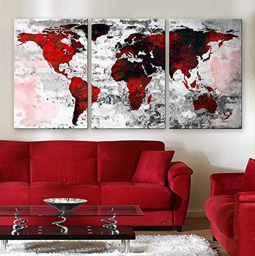 Original by BoxColors LARGE 30"x 60" 3 Panels 30"x20" Ea Art Canvas