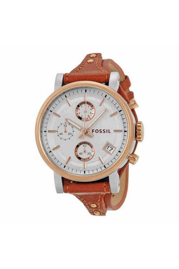 Original Boyfriend Chronograph Silver Dial Ladies Watch ES3837