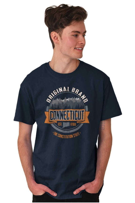 Original Brand Connecticut Souvenir Men's Graphic T Shirt Tees Brisco Brands X