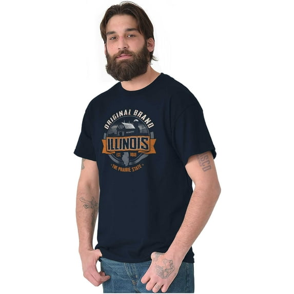 Original Brand Illinois Prairie Farm Men's Graphic T Shirt Tees Brisco Brands L