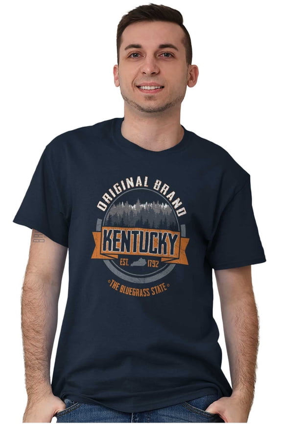 Original Brand Kentucky Forest Trees Men's Graphic T Shirt Tees Brisco Brands S