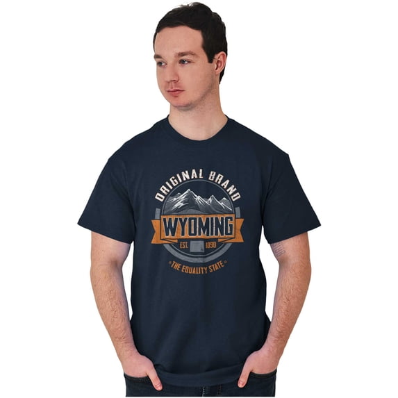 Original Brand Wyoming Forest Trees Men's Graphic T Shirt Tees Brisco Brands X