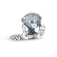 thumbnail image 1 of Original Breloque Charms Silver Sparkling CZ Zircon Charm Beads fit Pendant Bracelet plata de ley Original Bracelet, 1 of 6