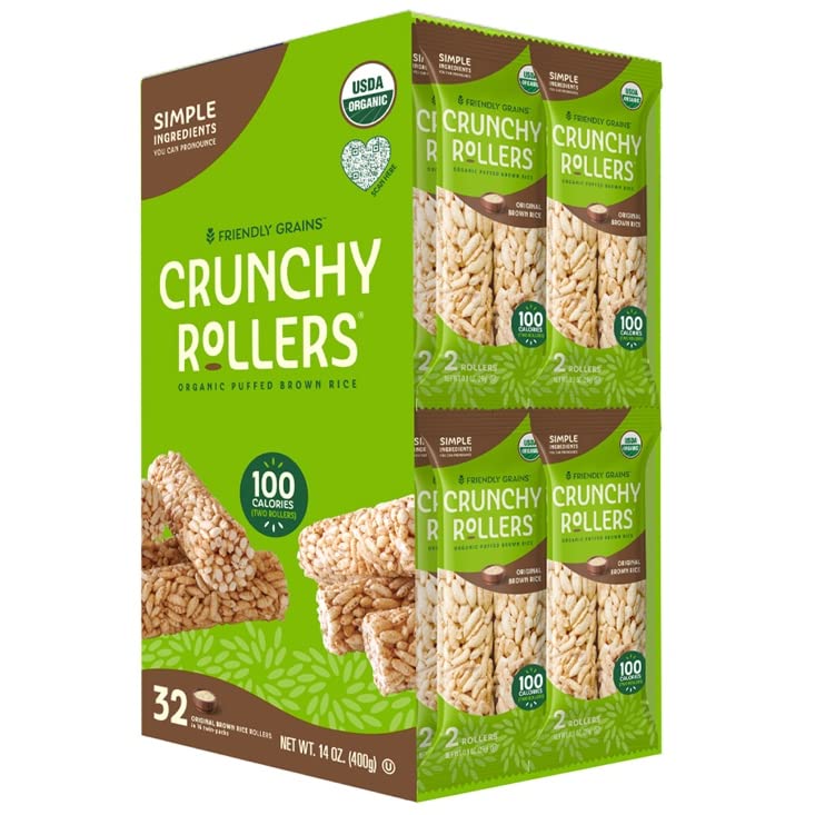 Original Brown Rice Crunchy YPF5 Rollers Organic Rice Healthy Snack