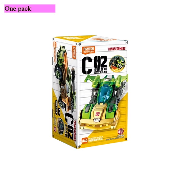 Original Bruco Deformed Toy Building Block Car Thunder Racing Collection Figure Boy Toy