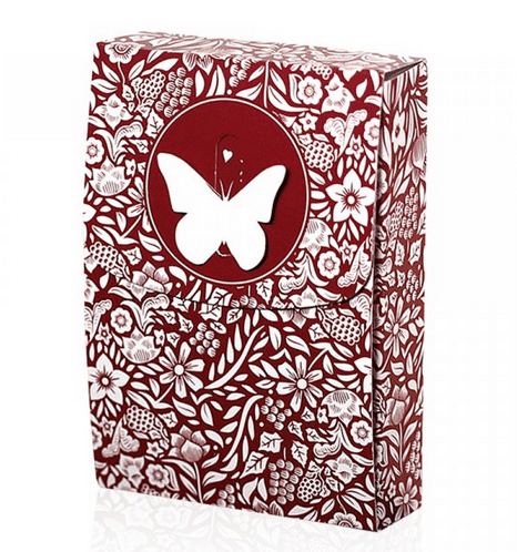 Original Butterfly (3rd Edition) Playing Cards (Red) by Butterfly Magic