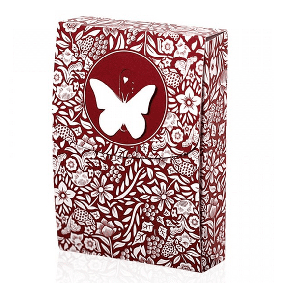 Original Butterfly (3rd Edition) Playing Cards (Red) by Butterfly Magic