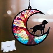 Original CCiaga DIY Dog Angel Memorial Suncatcher with Sympathy Card,Memorial Gifts for Loss of Dog Sympathy Gift,Pet Memorial Gifts for Dogs3-Life Tree