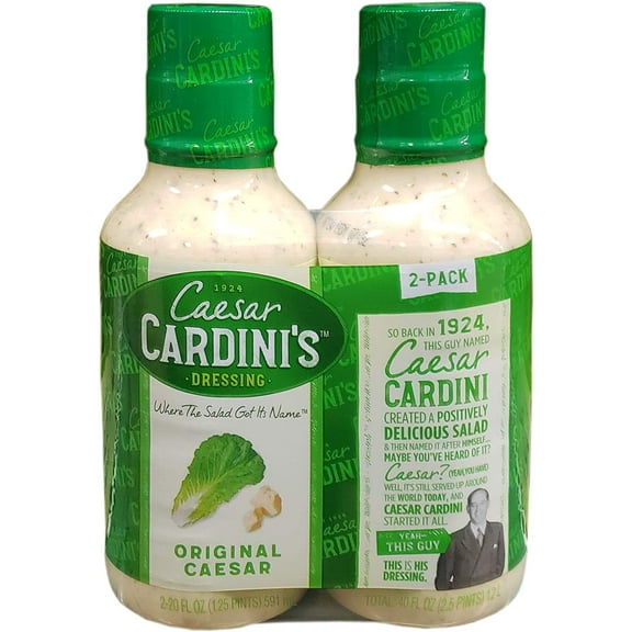 Original Caesar Dressing, Bottles, 20 Fl Oz (Pack of 2)