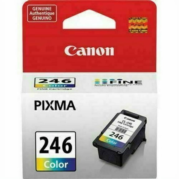 Original Canon CL-246 Tri-Color Combination Ink Cartridge, Standard (8281B001)