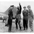 thumbnail image 1 of Original Caption 'Three U.S. Army Field Commanders Durring Impromptu Conference With Supreme CommanderSig. C.', 1 of 2