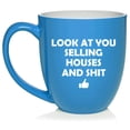 thumbnail image 1 of Look At You Selling Houses Funny Real Estate Agent Ceramic Coffee Mug Tea Cup Gift for Her, Him, Friend, Coworker, Wife, Husband (16oz Light Blue), 1 of 4