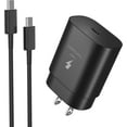 thumbnail image 1 of Cargador súper rápido, cargador rápido USB C de 25 W y cable de carga rápida USB C a C para Microsoft Lumia 950, 1 of 3
